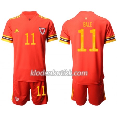 Wales Gareth Bale 11 Barn Hjemmedraktsett Euro 2020 Kortermet (+ Korte bukser)